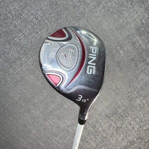 Ping Faith 3 Wood Fairway Wood 18 Degree Ladies Flex White Graphite Shaft
